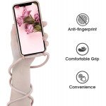 Wholesale Crossbody Lanyard Neck Strap Adjustable Necklace Pro Silicone Case Bag for iPhone 12 / 12 Pro 6.1 (Pink)